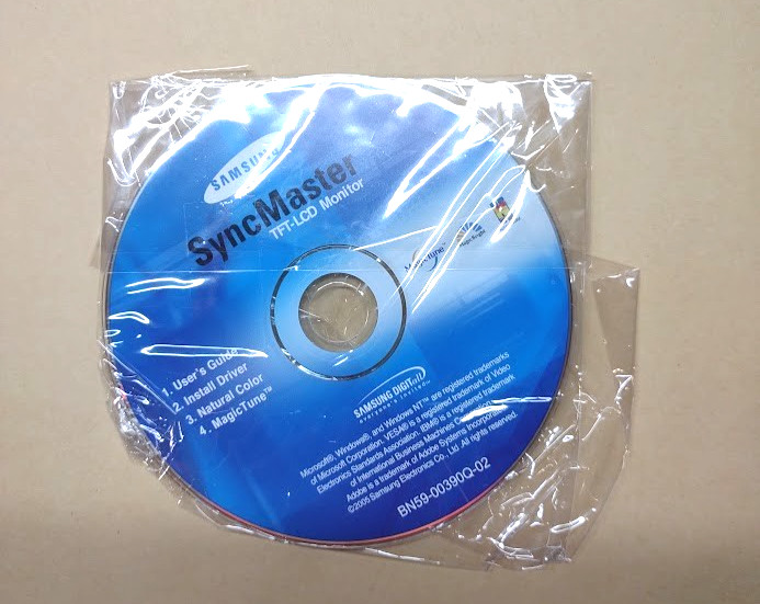 Samsung SyncMaster User’s Guide/Install Driver for TFT-LCD Monitor – DISC ONLY