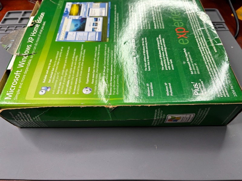 Windows XP Home Upgrade SP2 – Retail Box – N09‑00985 – New - 2002 gallery