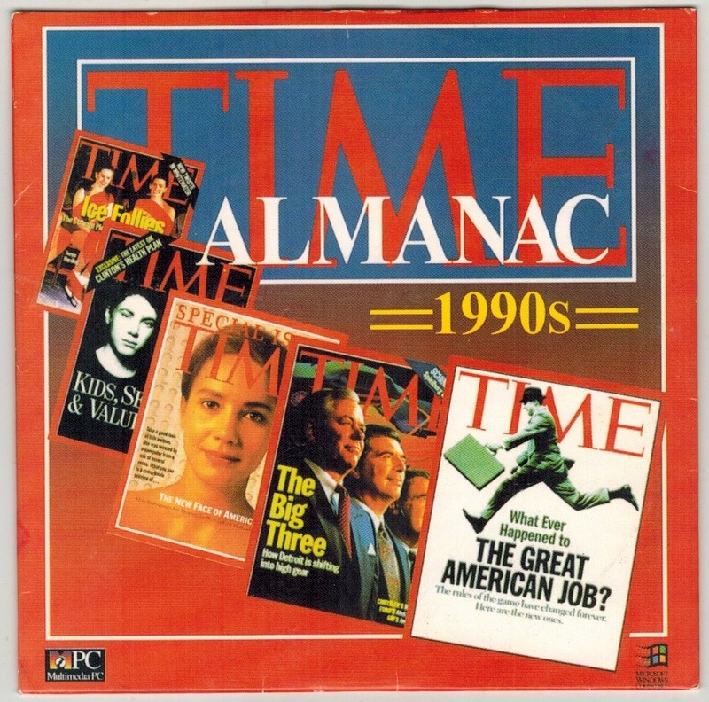 Time Almanac 1990s CD-Rom Windows 1994
