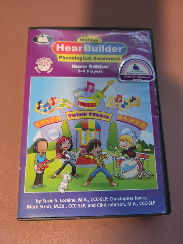 Webber HearBuilder Phonological Awareness Home Edition CD Disk