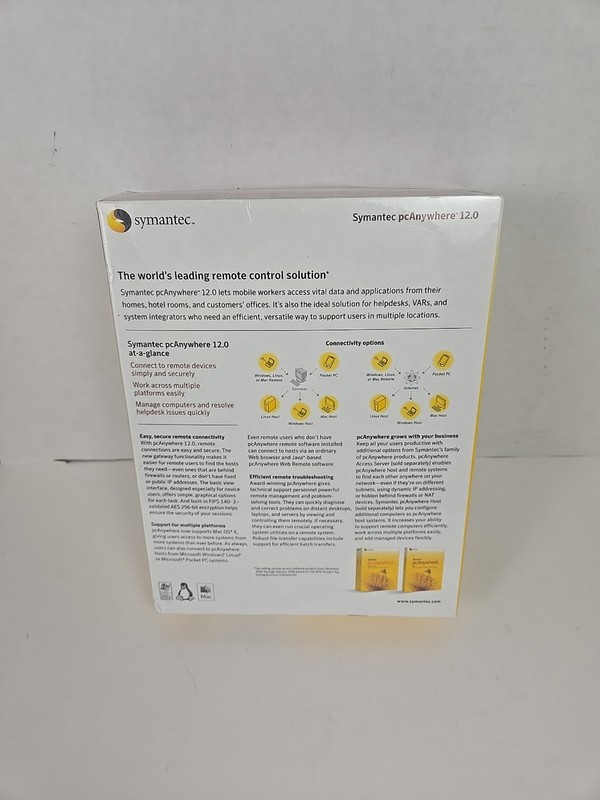 Symantec pcAnywhere 12.0 - Single User Remote Control Software (Brand New) gallery