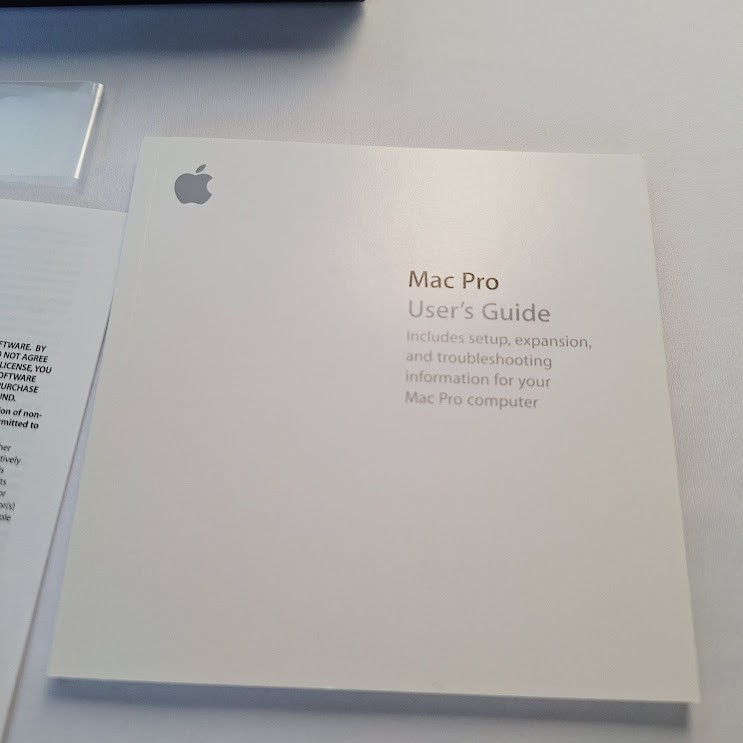 Mac Pro Box Only & Mac OS Install Disc 1 & 2 Version 10.4.7 w/Stickers gallery