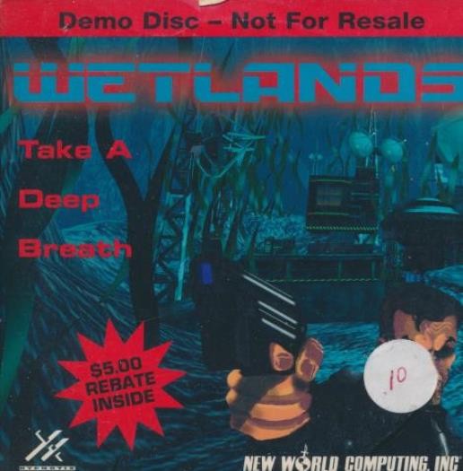 Wetlands: Demo Disc w/ Artwork PC CD-ROM 90s water world adventure shooter game!