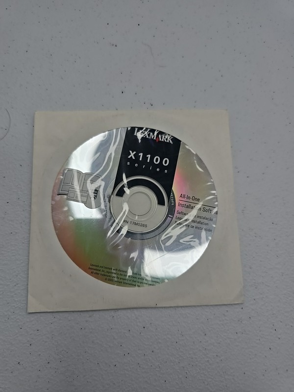 Lexmark 1100 series Printer Installation Software Disk CD – For Windows