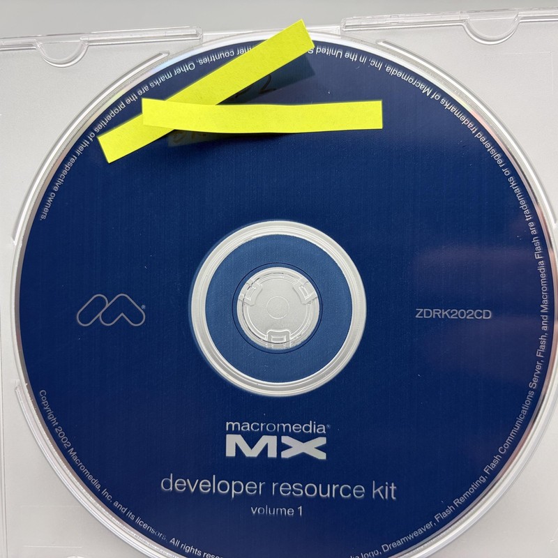 Vintage 2002 Macromedia MX Developer Resource Kit Volume 1 CD-ROM gallery