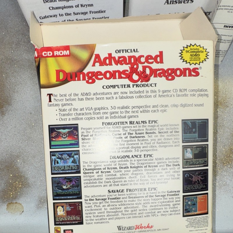WizardWorks Advanced Dungeons & Dragons Collector's Edition CD DOS 9-Game Set gallery