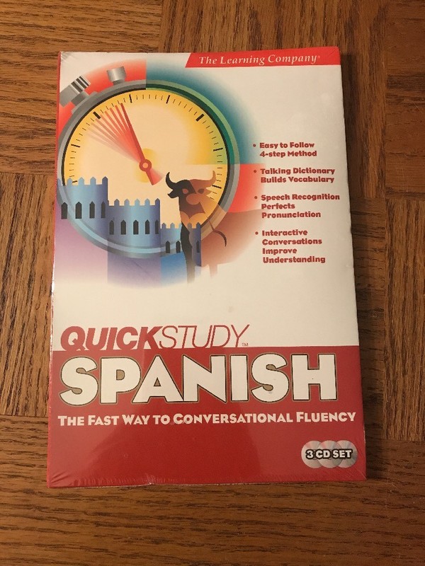 The Learning Company – Quick Study Spanish 3 CD Set! New & Sealed!