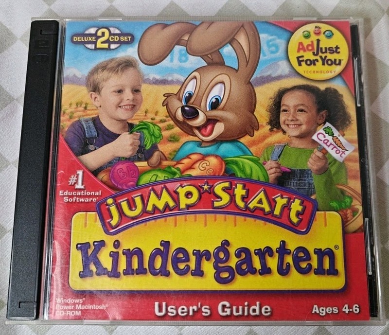 Jump Start Kindergarten Ages 4-6 CD-ROM 2- Disc Deluxe Edition. User’s Guide.