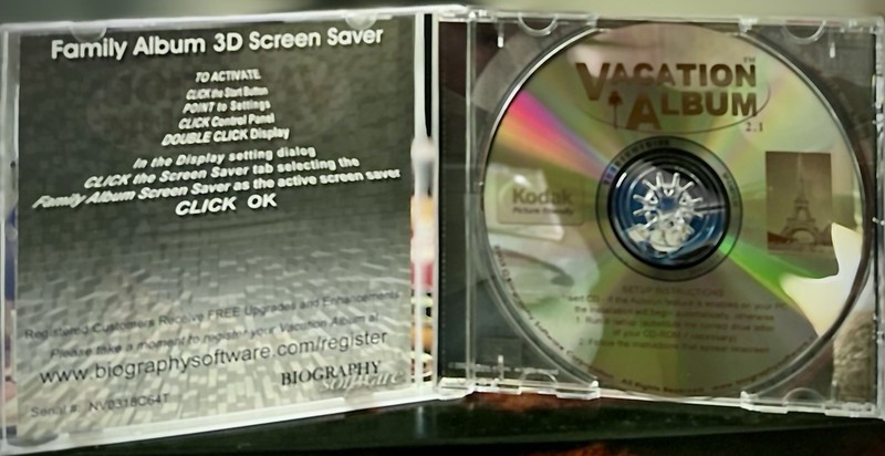 Kodak Digital Photo Album 3D ScreenSaver PC CD WIN Software Vacation Album FS gallery
