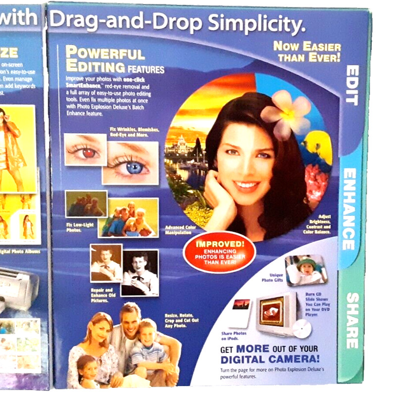 Nova Photo Explosion Deluxe Vers 3 Complete Digital Photo Studio 4 Disk & Manual gallery