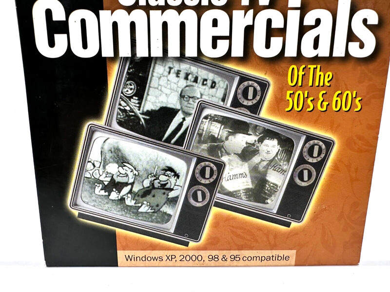 CD-Rom 37 CLASSIC TV COMMERCIALS From 50's & 60's Window 98 95 & NT 4.0 Compatib gallery