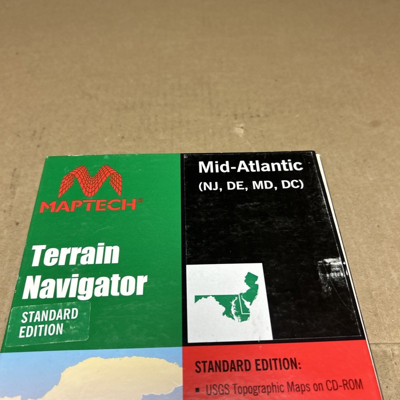 Maptech Mid Atlantic Map Software PC CD-ROM Terrain Navigator Pro NJ DE MD DC gallery