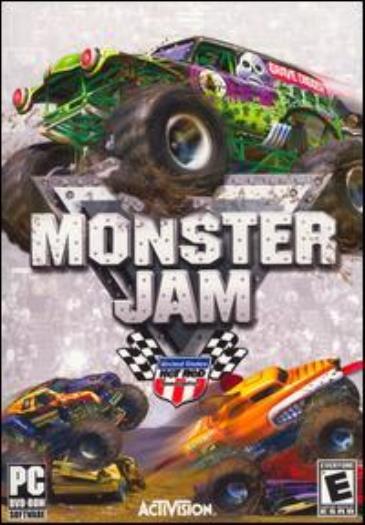 Monster Jam PC DVD race giant trucks smashing cars tournament racing game! 2007