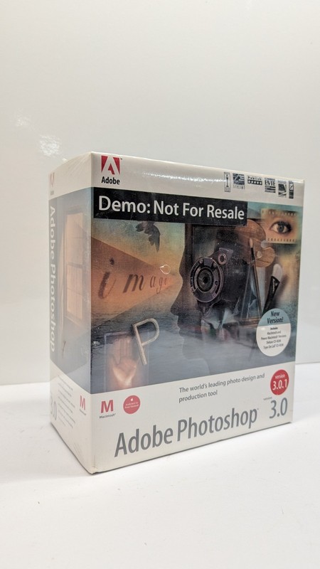 Sealed Adobe Photoshop 3 Macintosh Apple NOS New Collector Software Rare