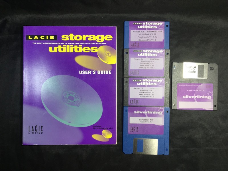 1997 LaCie Storage Utilities User’s Guide 167 Pages – 5 Program Discs – For Mac