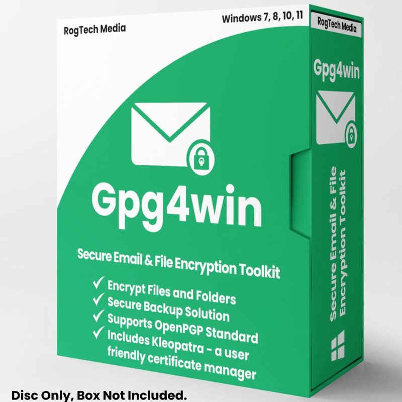 Gpg4win – Secure Email & File Encryption Toolkit – Security Software Windows CD