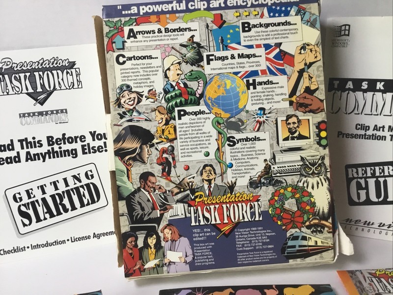 Presentation Taskforce Color Clip Art Images For DOS & Windows CD and Manual. gallery