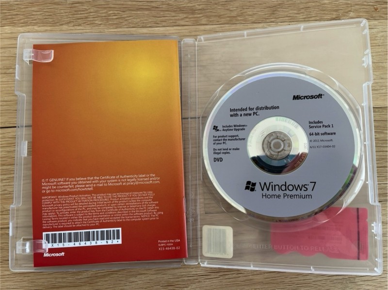 Microsoft Windows 7 Home Premium DVD w/ Serial Number gallery