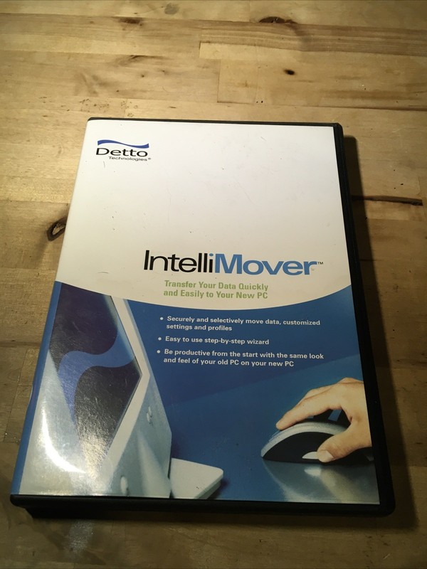 Detto Technologies / INTELLIMOVER / (PC to PC DATA TRANSFERRING) / CD-ROM / PC