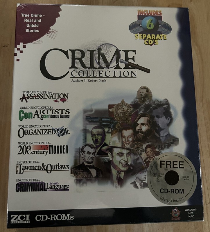 Crime Collection True Crime J Robert Nash 6-CDs Windows Mpc Mac