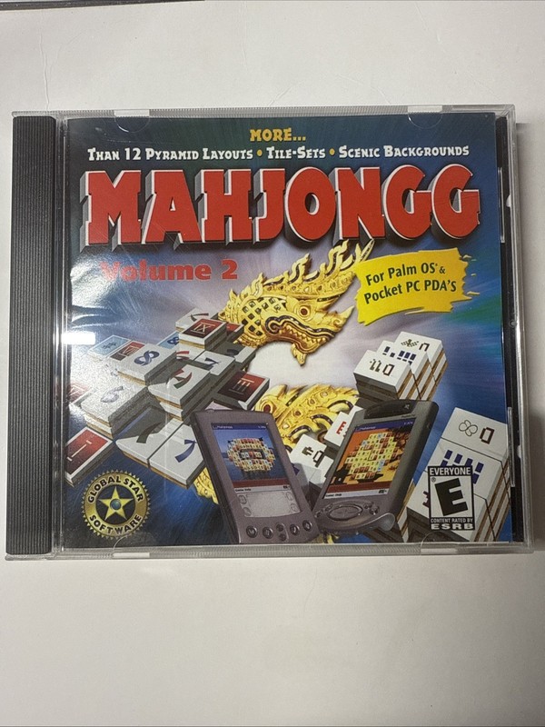 Vintage 2002 PC Game – Mahjongg Vol 2 – Global Star Software CD-Rom Window 95/98