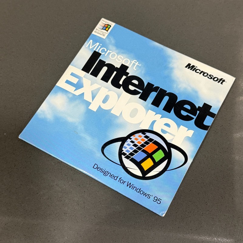 Vintage Microsoft Internet Explorer 2.0 Windows 95 CD-ROM Original Disc + Sleeve gallery