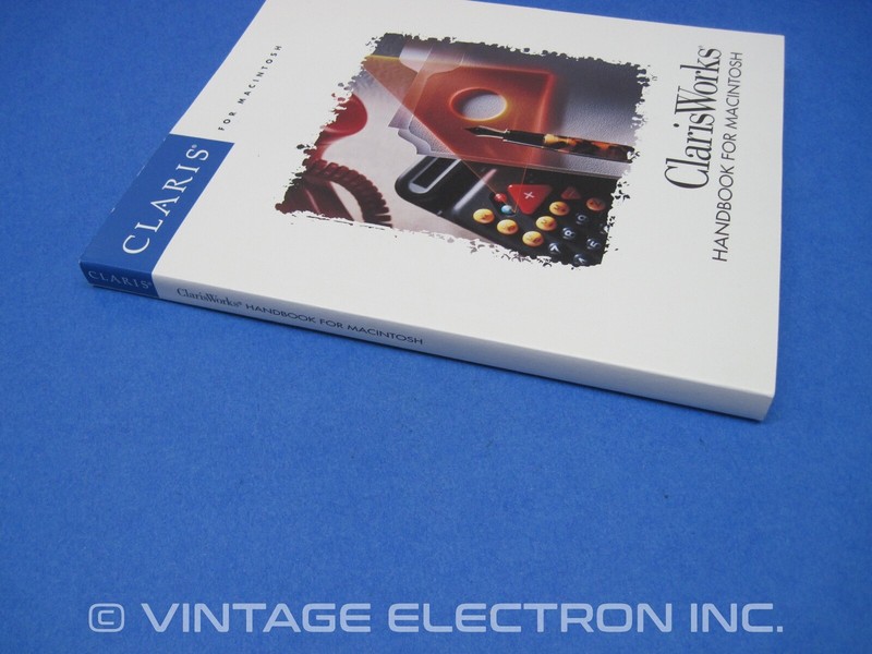Vintage Apple Macintosh ClarisWorks HANDBOOK MANUAL - (manual only, NO software) gallery