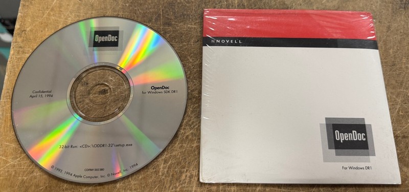 NOVELL OpenDoc for Windows DR1