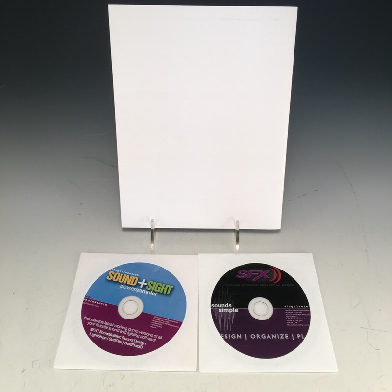 Stage Research SFX Editing/Playback Software 5.4 /5.6 Manuals, Disks NO-USB-KEY! gallery