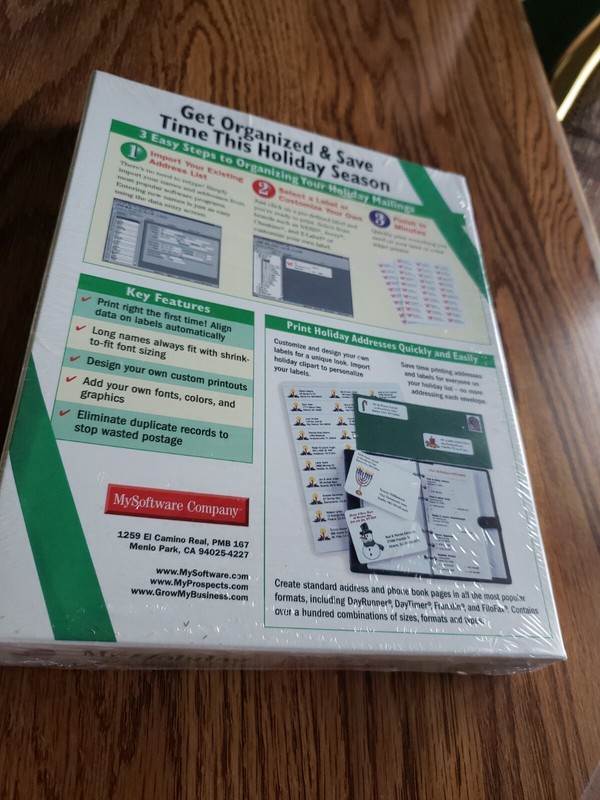 My Holiday Mailing Labels CD-ROM for Windows 95/98 New and Factory Sealed gallery