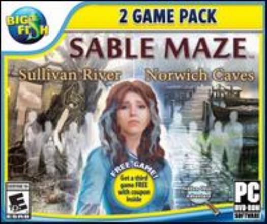 Sable Maze: Sullivan River / Norwich Caves PC DVD dark scary hidden object game!
