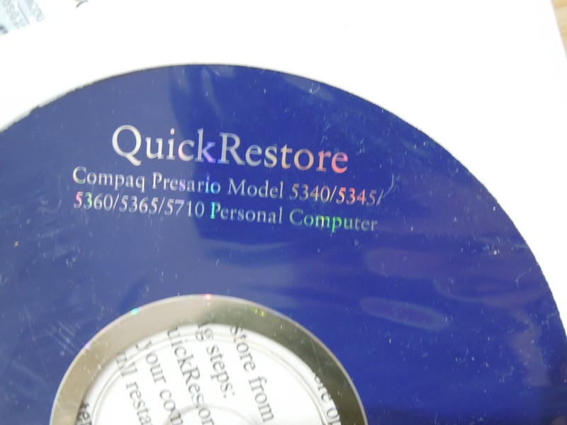 1999 New Compaq Presario Quick Restore CD Disc #1 5340 5345 5360 5365 5710 gallery