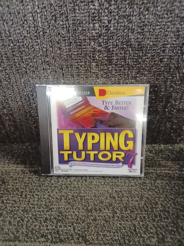 TYPING TUTOR 7 Simon & Schuster CD-ROM PC Windows 95 -3.1 – Mac