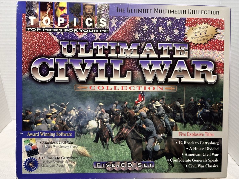 Total Civil War Library 5 CD ROM Set Collectors Edition PC Software Topics NOS gallery