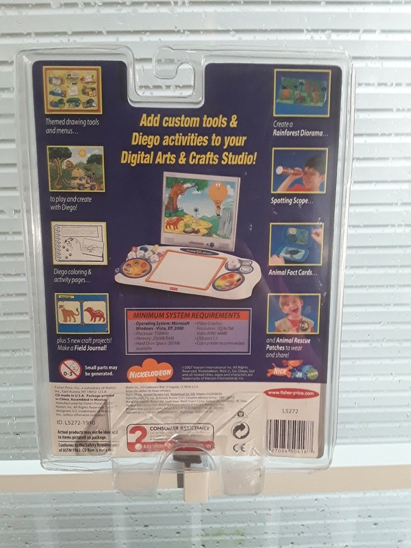 Fisher-Price Digital Arts and Crafts Studio-Go Diego Go Software NEW gallery