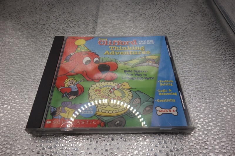 Clifford The Big Red Dog Thinking Adventures Scholastic CD-ROM Educational