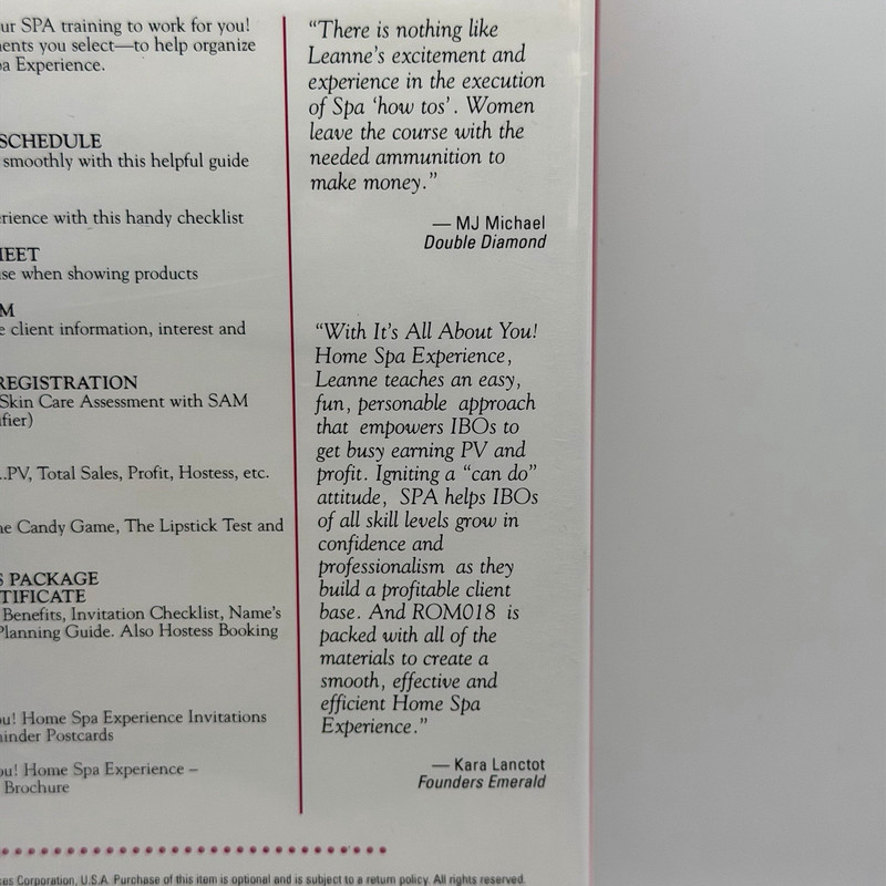 It’s All About You! Home Spa Experience (CD-ROM) Printables for Home Spa gallery