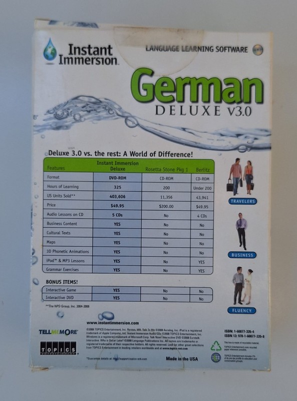 Instant Immersion German Deluxe v3.0 – 8-CD Language Learning Software gallery