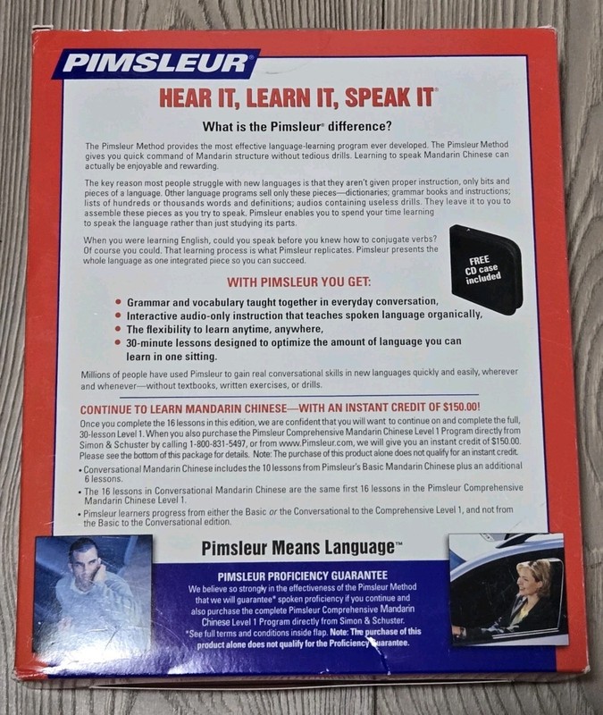 Pimsleur Conversational Mandarin Chinese Lessons 8 CDs NEW Language Audio Discs gallery