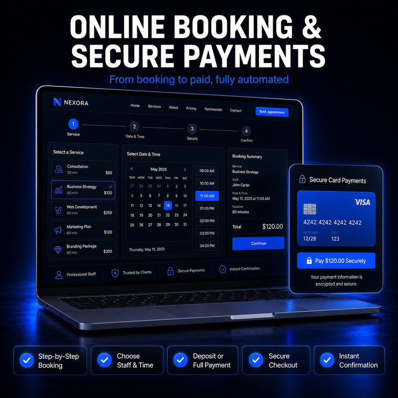 Modern Business Website Booking System Custom Admin Dashboard Mobile Responsive gallery