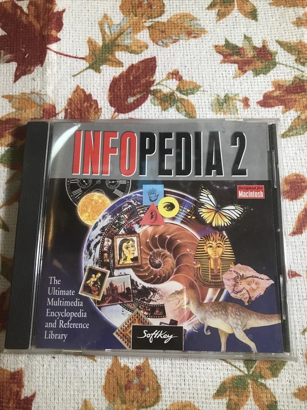 infopedia 2.0, the ultimate multimedia encyclopedia CD SoftKey 1995