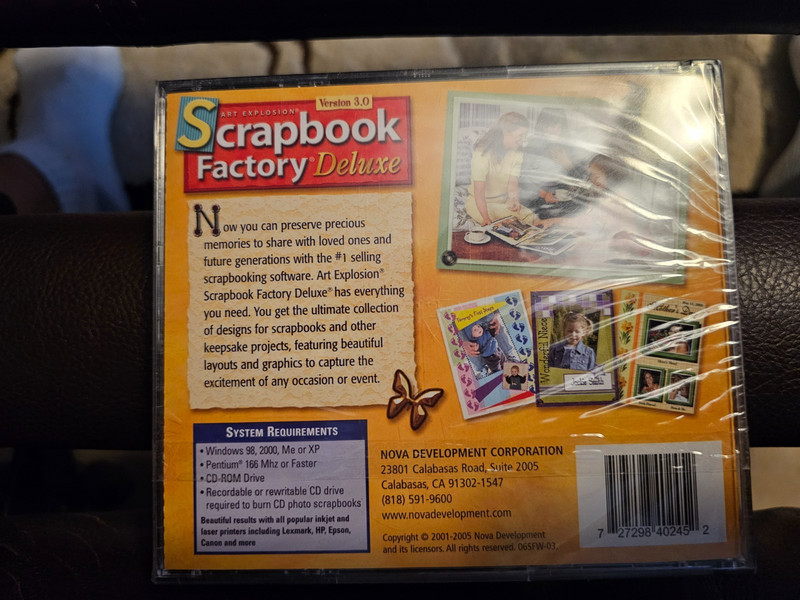 Art Explosion SCRAPBOOK FACTORY Deluxe, Version 3.0, Software-Brand New SEALED gallery