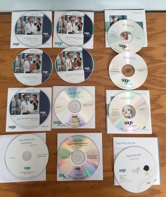 SAGE Accounting Software MAS 500 MAS 500 ERP Ver 7.3 OEM Discs + Extra Apps Docs gallery
