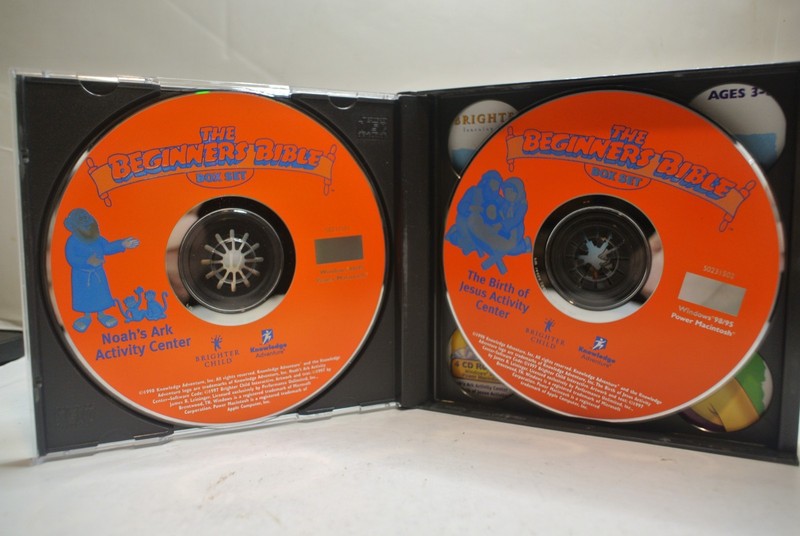 THE BEGINNERS BIBLE BOX SET - 4 CD ROM SET - BRIGHTER CHILD AGES 3-8 gallery