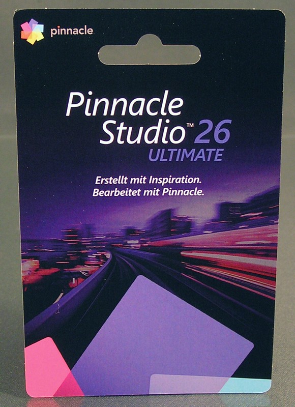 Pinnacle Studio 26 Ultimate (2023) Full Version PKC Permanent License DE/ML Original Packaging NEW