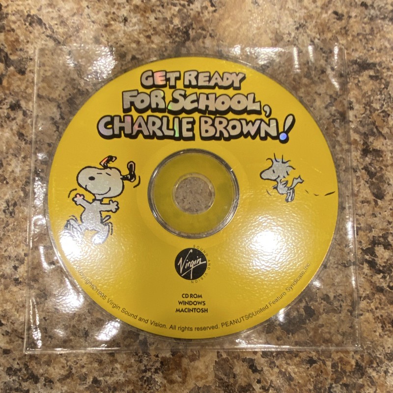 Virgin Sound and Vision Charlie Brown Get Ready for School! CD Win/Mac