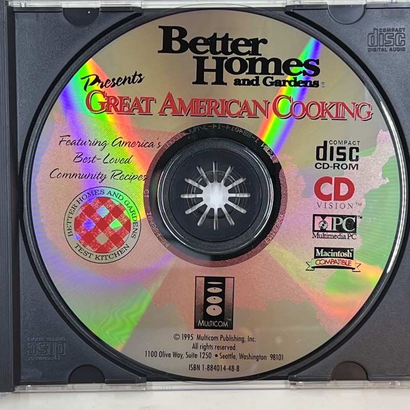 Better Homes and Gardens Presents Great American Cooking (1995, Cd-ROM) Cookbook gallery
