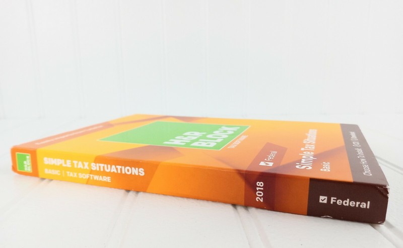 H&R Block Basic 2018 Simple Tax Solutions Tax Software NEW gallery