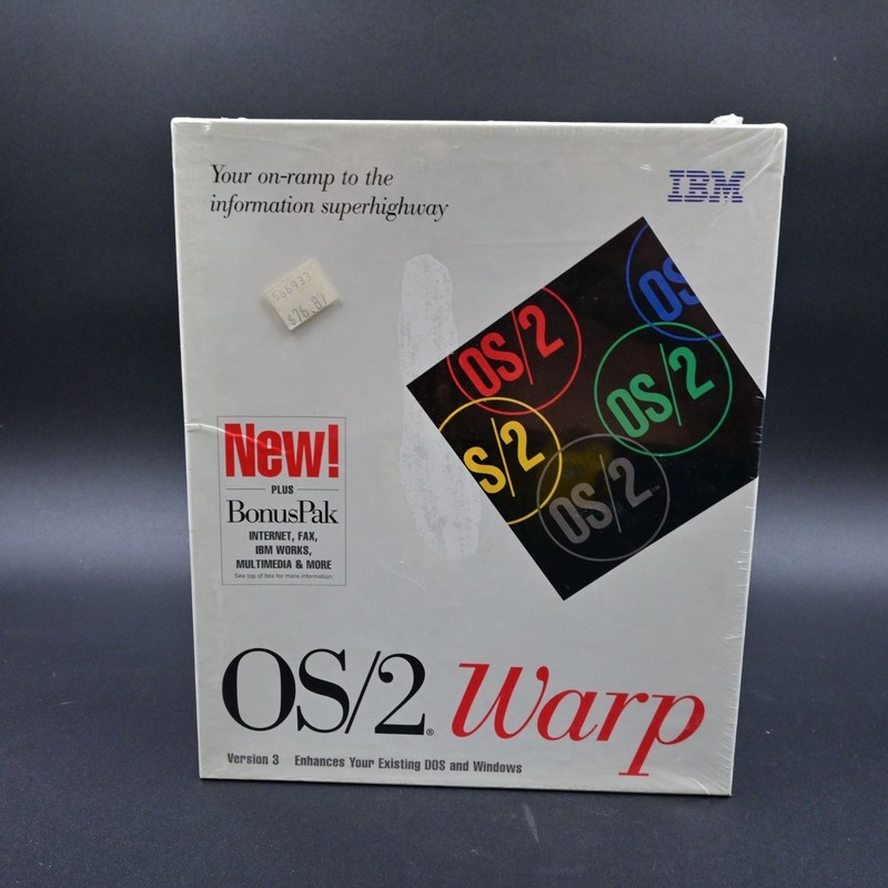 IBM OS/2 Warp Version 3 with BonusPak 3.5″ Floppy Disks New Sealed
