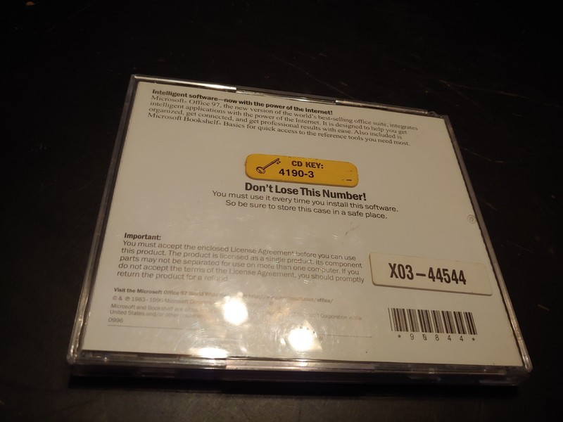 Microsoft Office 97 - Professional Edition - SR=1 - CD-ROM w/ product CD key gallery